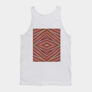 Textured Woven Diamonds Tank Top